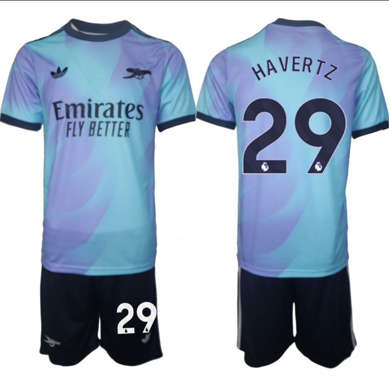 Men 2024-2025 Club Arsenal away Purple blue #29 Soccer Jersey